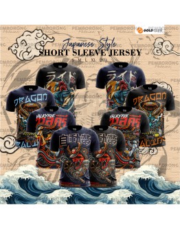 GOLD CLUB Limited Edition Japanese Style Short Sleeve Jersey/ Anime One Piece Luffy Shirt/ Japan Cartoon Tshirt