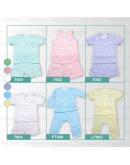 0-18 Month Newborn Baby Eyelet Suit/ Baju Bayi Set Berlubang
