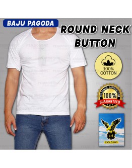 Baju Pagoda Eagle King Cotton Botton Neck T Shirt