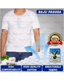 Baju Pagoda Eagle King Cotton Botton Neck T Shirt