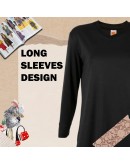 Muslimah Baju Inner lengan Panjang Elasticated Girls Long Sleeve Muslimah Inner Wear #018
