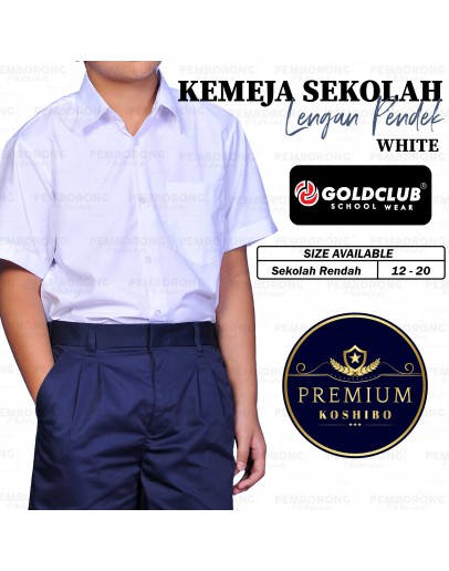 GOLD CLUB Primary Short Sleeve White Shirt