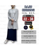 GOLD CLUB Baju Kurung Sekolah Rendah/ Primary School Uniform Navy Blue Kain Sarung/ Kain Koshiba #MT510 #MT515 #MT575