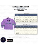 GOLD CLUB Baju Kemeja Pengawas Sekolah Lengan Panjang/ Sekolah Rendah & Sekolah Menengah