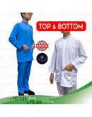 GOLD CLUB Baju Melayu Cekak Musang Set Baju Melayu Slim Fit Sekolah KAFA/ Cekak Musang Warna Biru 