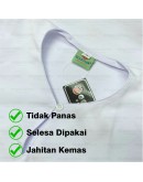 GOLD CLUB Baju Kurung Putih Sekolah Menengah/ Biru Kain Sarung/ Kain Koshibo #MT511 #MT514