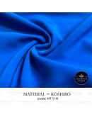 GOLD CLUB Baju Kurung Putih Sekolah Menengah/ Biru Kain Sarung/ Kain Koshibo #MT511 #MT514