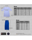 GOLD CLUB Baju Kurung Putih Sekolah Menengah/ Biru Kain Sarung/ Kain Koshibo #MT511 #MT514