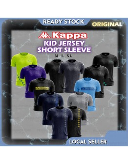 Kappa Kid Microfiber Short Sleeve Jersey/ Unisex Quick Dry Microfiber T-shirt/ Jersi Budak Lengan Pendek