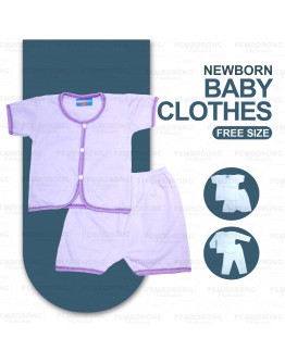 New Born Baby Cotton Suit Set/ Baju Bayi Clothing Unisex