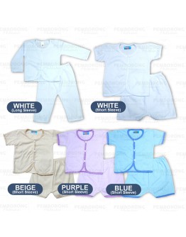 New Born Baby Cotton Suit Set/ Baju Bayi Clothing Unisex
