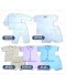 New Born Baby Cotton Suit Set/ Baju Bayi Clothing Unisex