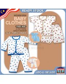 New Born Baby Cotton Suit Set Long & Short Sleeve / Baju Bayi Clothing Unisex