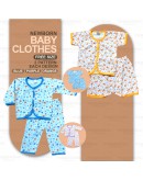 New Born Baby Cotton Suit Set Long & Short Sleeve / Baju Bayi Clothing Unisex