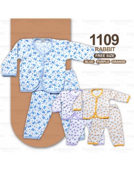 New Born Baby Cotton Suit Set Long & Short Sleeve / Baju Bayi Clothing Unisex