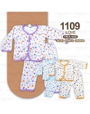 New Born Baby Cotton Suit Set Long & Short Sleeve / Baju Bayi Clothing Unisex