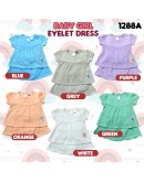 Baby Girl Eyelet Dress Suit/ Dress Bayi Berlubang/ Baby Girl Set 6-12 /12-18 Months