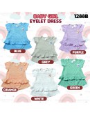 Baby Girl Eyelet Dress Suit/ Dress Bayi Berlubang/ Baby Girl Set 6-12 /12-18 Months