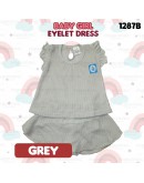Baby Girl Eyelet Dress Suit/ Dress Bayi Berlubang/ Baby Girl Set 6-12 /12-18 Months #1287_B