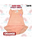 Baby Girl Eyelet Dress Suit/ Dress Bayi Berlubang/ Baby Girl Set 6-12 /12-18 Months #1287_B