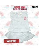 Baby Girl Eyelet Dress Suit/ Dress Bayi Berlubang/ Baby Girl Set 6-12 /12-18 Months #1287_B