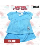 Baby Girl Eyelet Dress Suit/ Dress Bayi Berlubang/ Baby Girl Set 6-12 /12-18 Months #1288_A