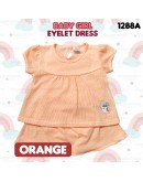 Baby Girl Eyelet Dress Suit/ Dress Bayi Berlubang/ Baby Girl Set 6-12 /12-18 Months #1288_A