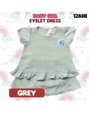 Baby Girl Eyelet Dress Suit/ Dress Bayi Berlubang/ Baby Girl Set 6-12 /12-18 Months #1288_B