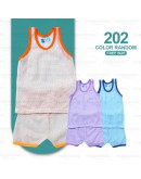 Baby Eyelet Clothing Set Unisex Eyelet Suit Set/ Baju Bayi Lubang