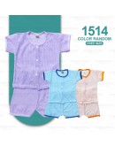Baby Eyelet Clothing Set Unisex Eyelet Suit Set/ Baju Bayi Lubang