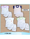 Baby Singlet Eyelet Set / Baju Bayi Berlubang #CW 203