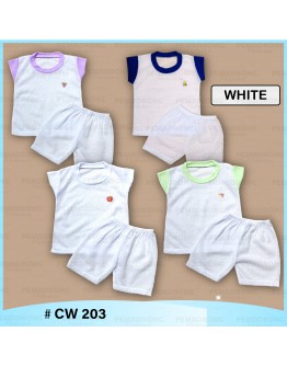 Baby Singlet Eyelet Set / Baju Bayi Berlubang #CW 203