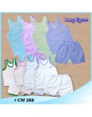 Baby Singlet Eyelet Set / Baju Bayi Berlubang #CW 288