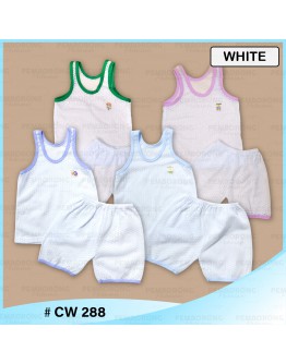 Baby Singlet Eyelet Set / Baju Bayi Berlubang #CW 288