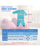 6-18 Month Kids Baby Boy Suit/ Baju Set Bayi Lelaki/ Baju Tidur Baby #H302C