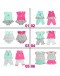 Baju Bayi Perempuan Set 0-18 Month/ Baby Girl Cotton Cloth Set #H501