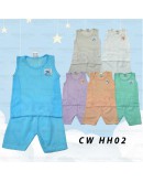 Baju Lubang bayi Eyelet Baby Cloth/ Newborn Baby Sleepwear/ Half Hole Cloth Suit