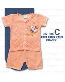0-18 Month Newborn Baby Eyelet Suit/ Baju Bayi Set Berlubang 