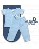 0-18 Month Newborn Baby Eyelet Suit/ Baju Bayi Set Berlubang 