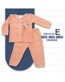 0-18 Month Newborn Baby Eyelet Suit/ Baju Bayi Set Berlubang 