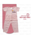 0-18 Month Newborn Baby Eyelet Suit/ Baju Bayi Set Berlubang 