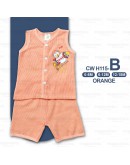 0-18 Month Newborn Baby Eyelet Suit/ Baju Bayi Set Berlubang 