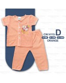 0-18 Month Newborn Baby Eyelet Suit/ Baju Bayi Set Berlubang 