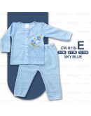 0-18 Month Newborn Baby Eyelet Suit/ Baju Bayi Set Berlubang 