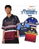 GOLD CLUB Jersi Kolar Oversized Malaysia/High Quality Oversized Retro Collar Casual Jersey #GS 100