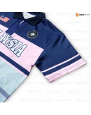 GOLD CLUB Jersi Kolar Oversized Malaysia/High Quality Oversized Retro Collar Casual Jersey #GS 100