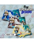 3pcs BOY SUPER HERO BOXERS / BOXER SUPER HERO BUDAK / SELUAR DALAM BUDAK LELAKI LABUBU #1132 