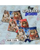 3pcs BOY SUPER HERO BOXERS / BOXER SUPER HERO BUDAK / SELUAR DALAM BUDAK LELAKI LABUBU #1132 