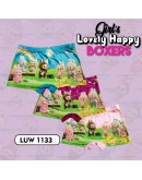 3pcs GIRL'S LOVELY HAPPY BOXERS / CUTE LABUBU UNDERWEAR / SELUAR DALAM BUDAK PEREMPUAN #1133