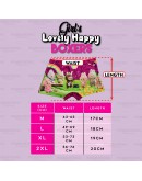 3pcs GIRL'S LOVELY HAPPY BOXERS / CUTE LABUBU UNDERWEAR / SELUAR DALAM BUDAK PEREMPUAN #1133